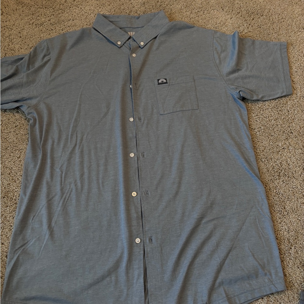 Stylish Gray Button-Down Shirt for Men